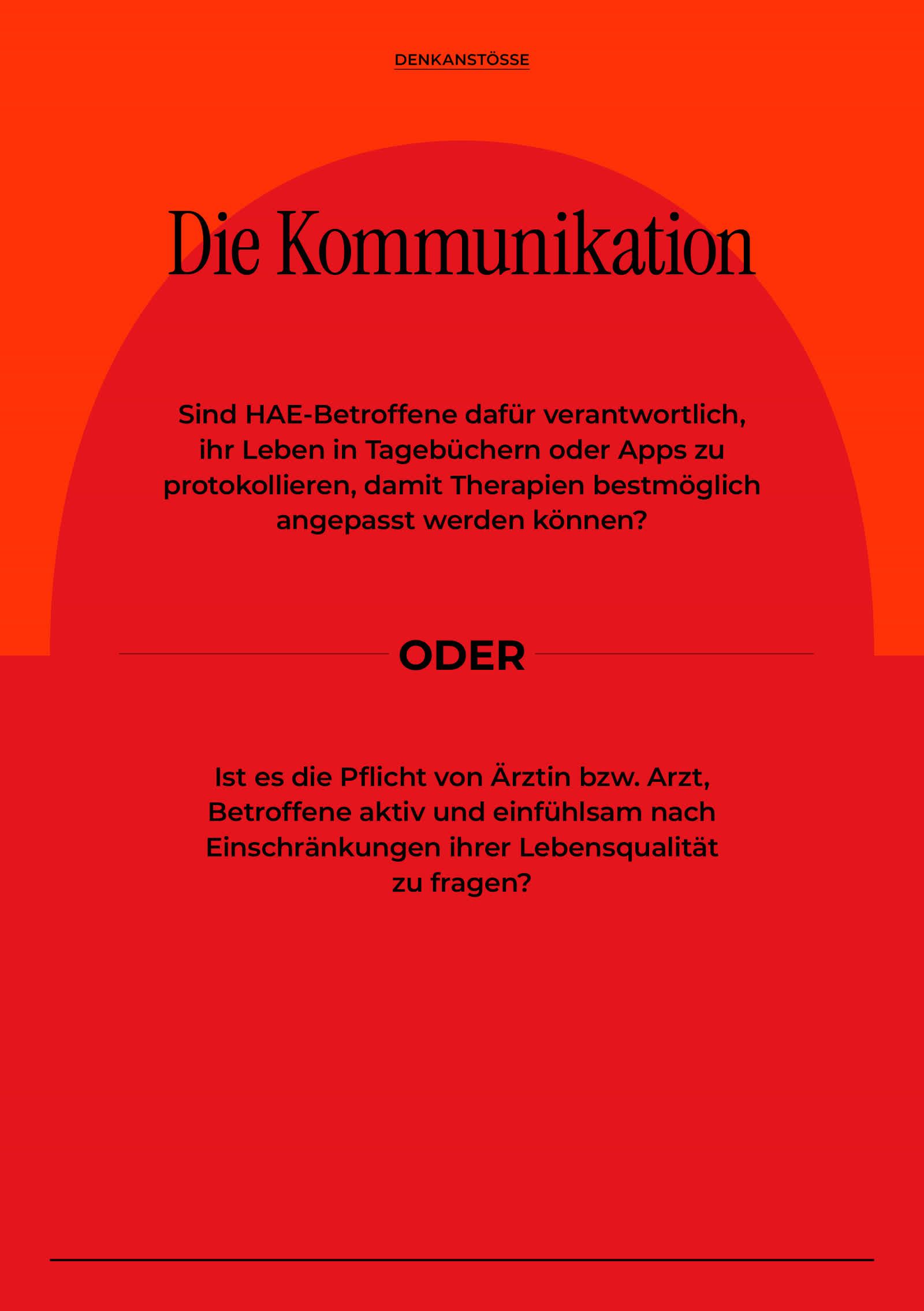 Dekanstösse zu HAE