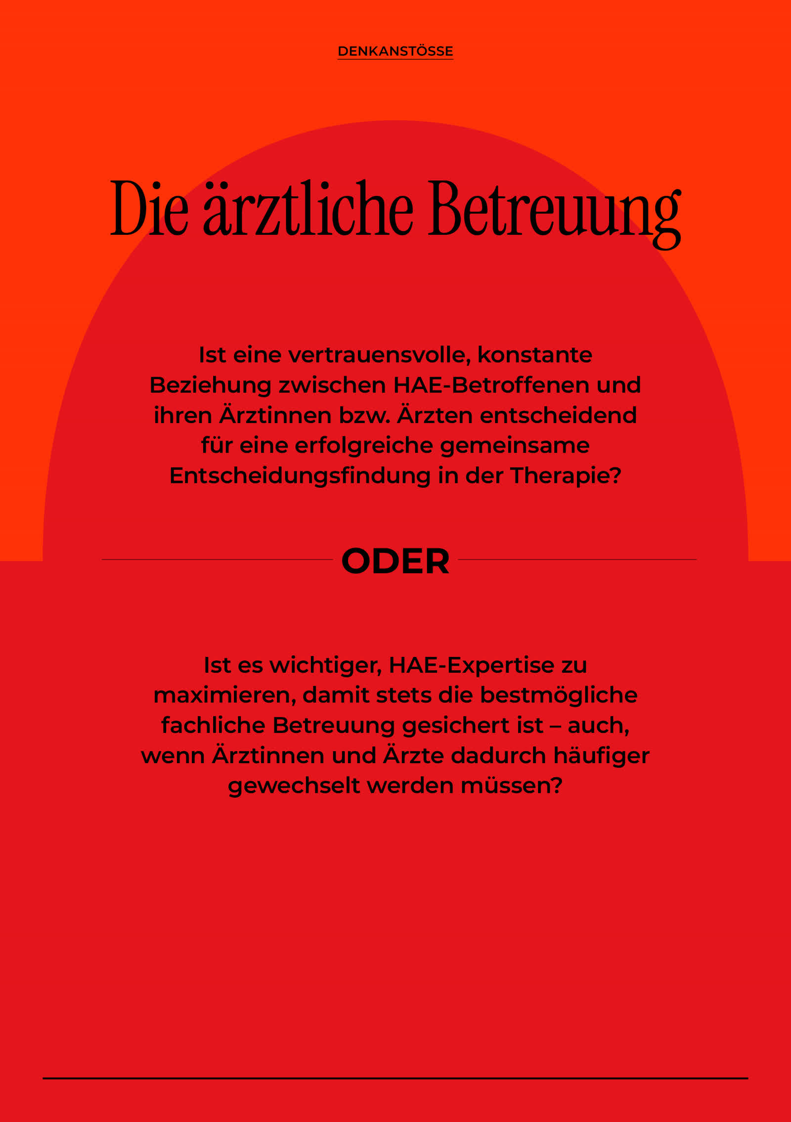 Dekanstösse zu HAE
