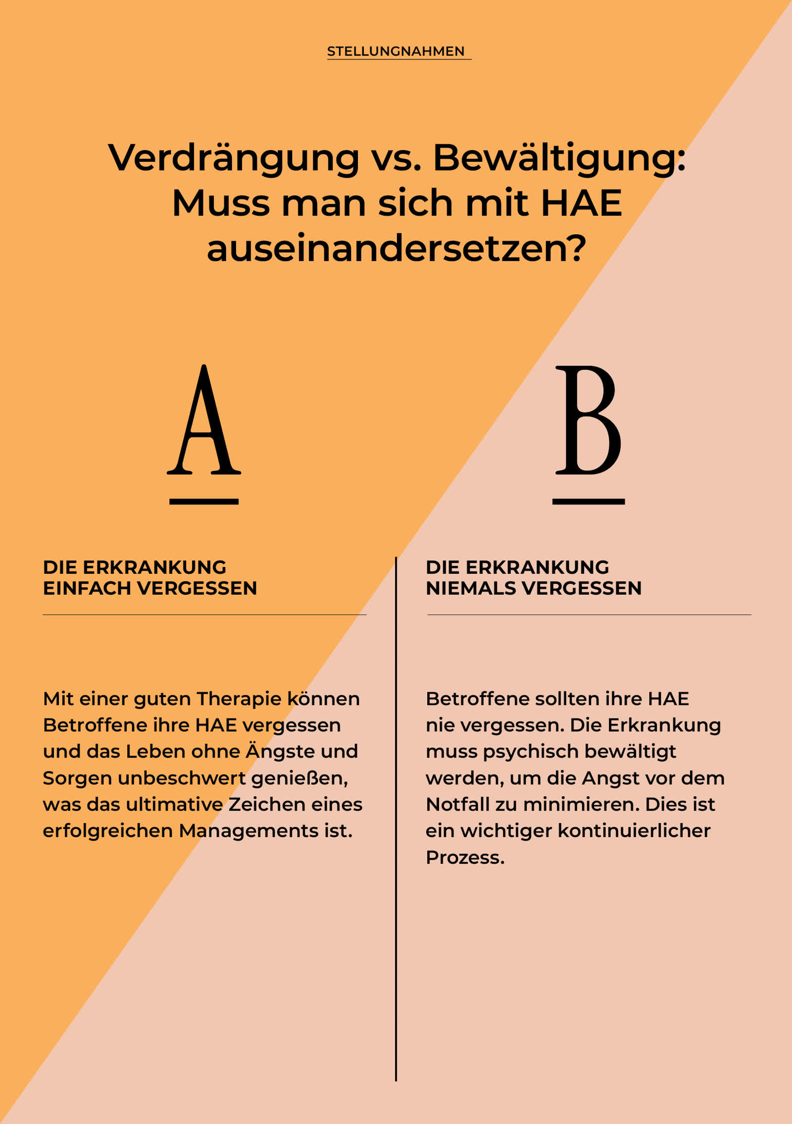 Stellungnahmen zu HAE